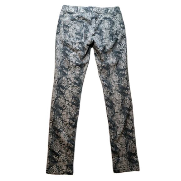 CABI Women's 6 Snakeskin Print Reptile Skinny Ankle Pants Retro Emo Y2K - Picture 4 of 6